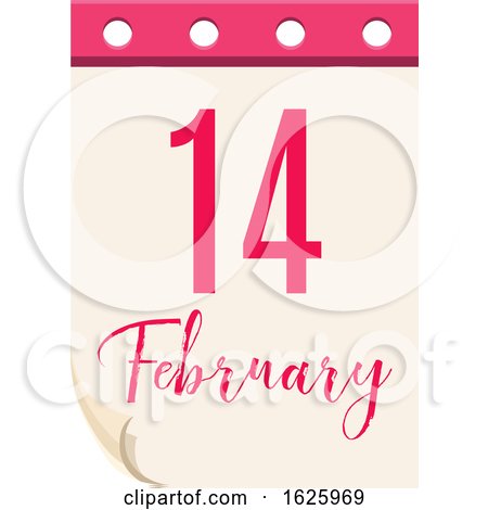 Valentines Day Calendar by Vector Tradition SM
