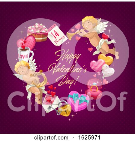Happy Valentines Day Design by Vector Tradition SM