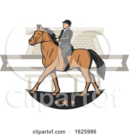 Horseback Equestrian by Vector Tradition SM