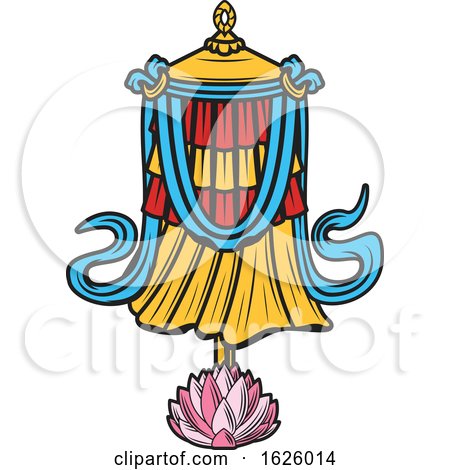 Buddhist Dhvaja Victory Banner by Vector Tradition SM
