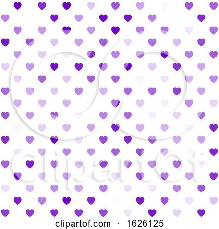 Hearts Pattern Background by KJ Pargeter