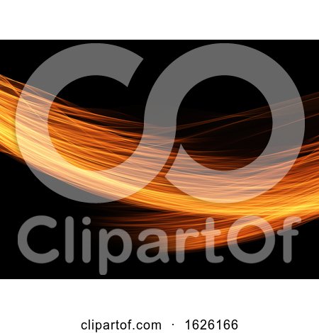 Abstract Background of Fiery Flowing Lines by KJ Pargeter