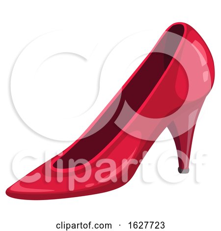 Red High Heel Shoe by Vector Tradition SM