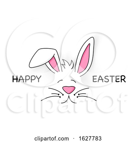 Happy Easter and Bunny Face by dero
