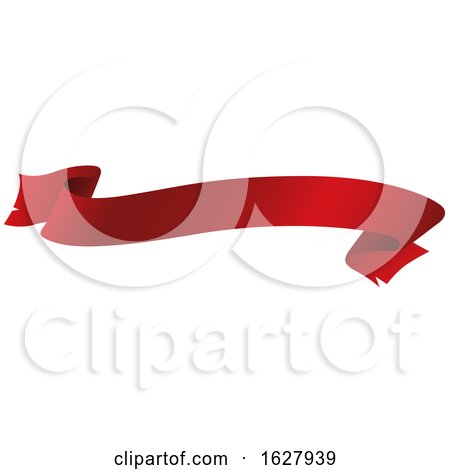 Red Ribbon Banner Design Element by dero
