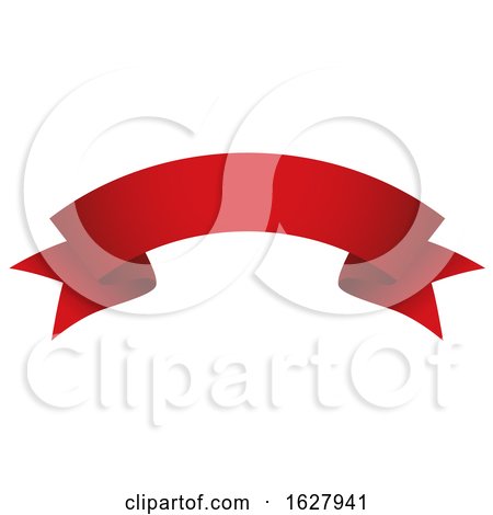 Red Ribbon Banner Design Element by dero