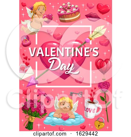 Valentines Day Background by Vector Tradition SM