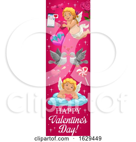 Valentines Day Website Banner by Vector Tradition SM