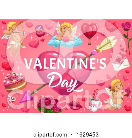 Valentines Day Background by Vector Tradition SM