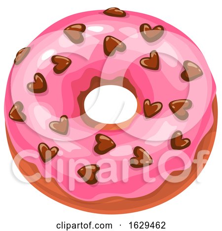 Valentines Day Donut by Vector Tradition SM