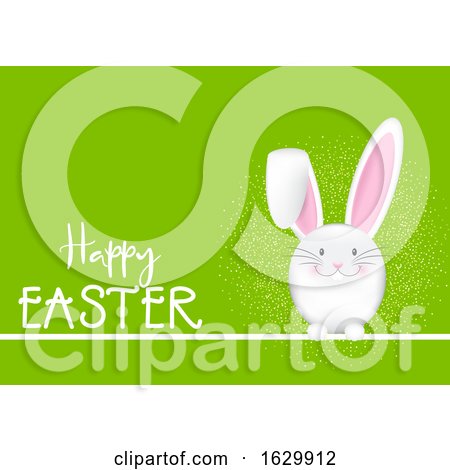 Happy Easter Background with Bunny by KJ Pargeter
