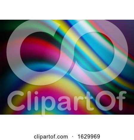 Abstract Background with a Rainbow Flow Design by KJ Pargeter