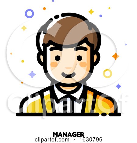 Male User Avatar of Manager by elena
