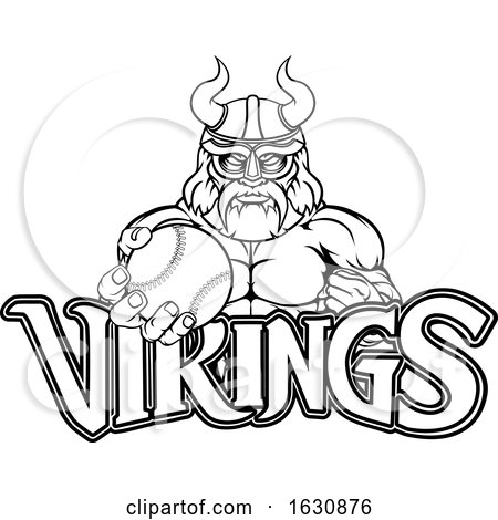 Viking Baseball Sports Mascot by AtStockIllustration