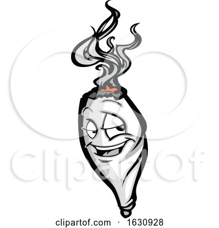 Cannabis Marijuana Pot Weed Joint Mascot Character by Chromaco