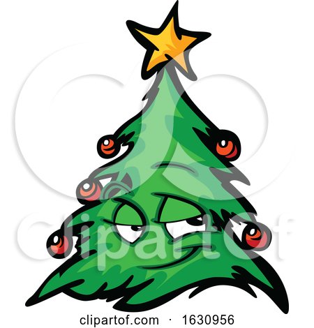 Christmas Tree Mascot Character by Chromaco