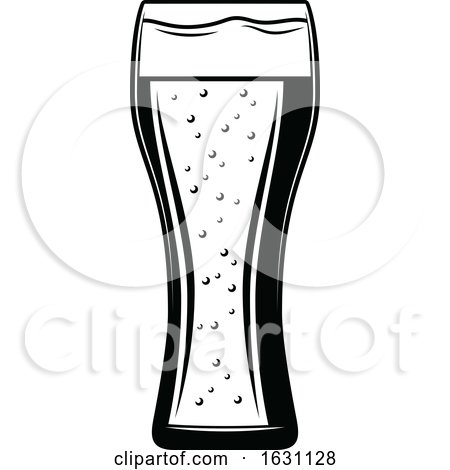 Black and White St Patricks Day Beer by Vector Tradition SM