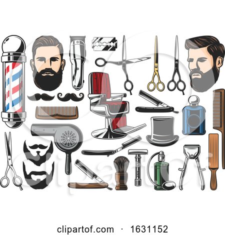 Barber Shop Icons by Vector Tradition SM