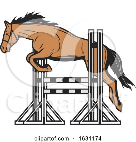 Equestrian Sports Horse Design by Vector Tradition SM
