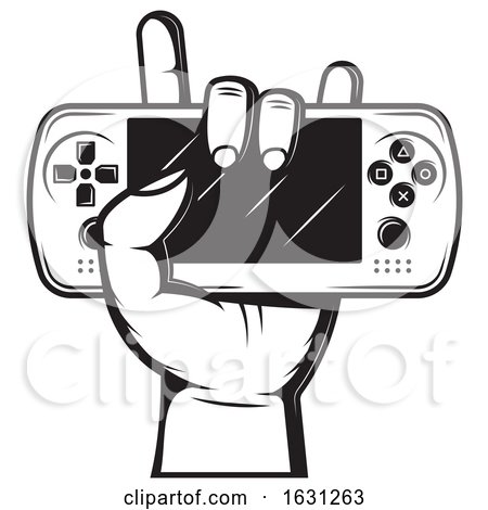 Black and White Gamer Design by Vector Tradition SM