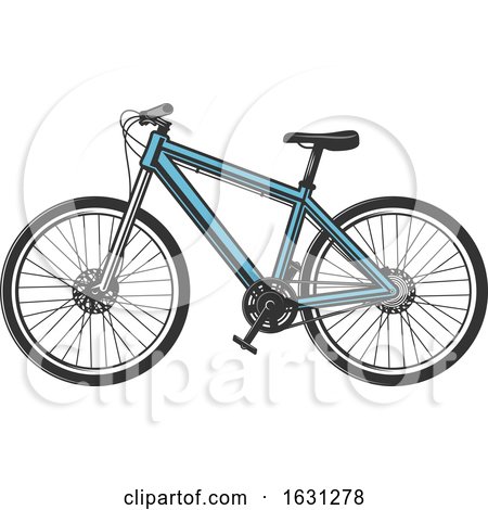 Blue Bicycle by Vector Tradition SM