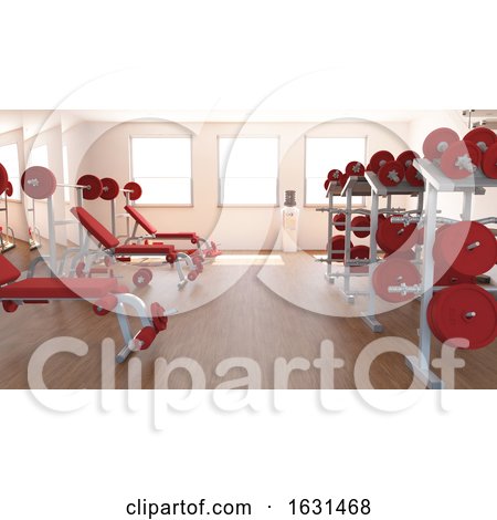 Interior View of a Gym by KJ Pargeter