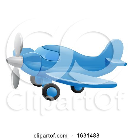 Cute Airplane Cartoon by AtStockIllustration