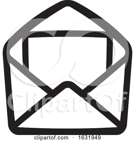 Black and White Letter in an Envelope by Lal Perera