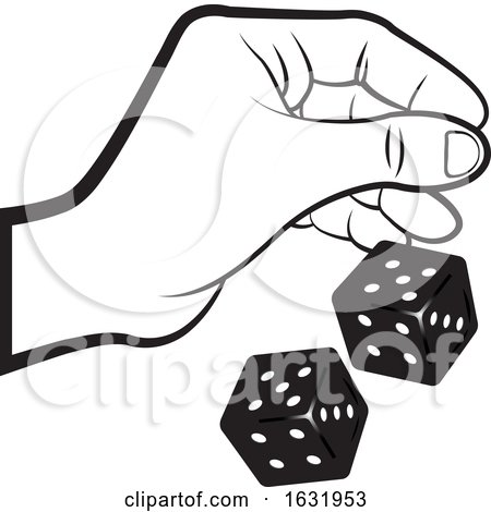 Hand Rolling Dice by Lal Perera