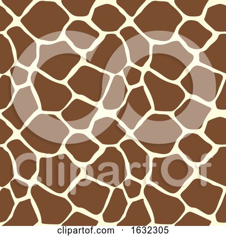 Giraffe Animal Print Pattern Seamless Tile by AtStockIllustration