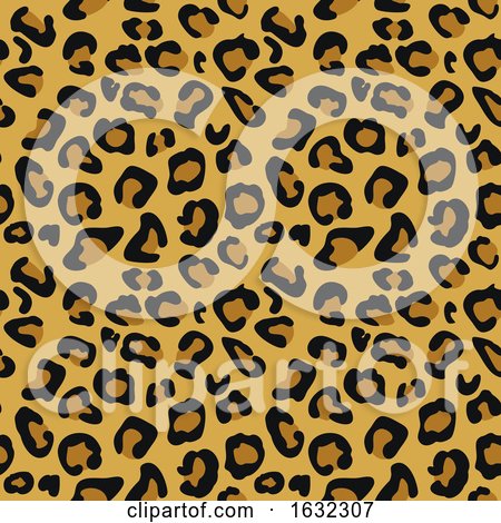 Cheetah Animal Print Pattern Seamless Tile by AtStockIllustration