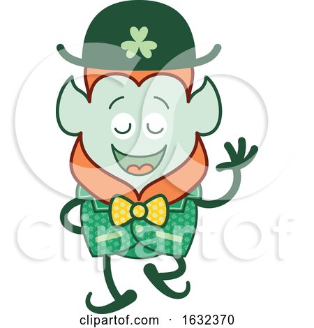 St Patricks Day Leprechaun in an Elegant Costume by Zooco