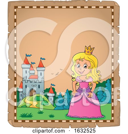 Princess and Castle Border by visekart