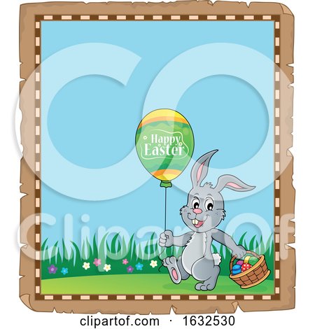 Easter Bunny Rabbit Border by visekart