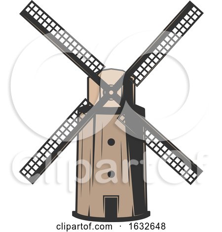 Retro Windmill by Vector Tradition SM