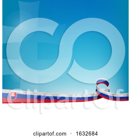 Slovakia Flag Background by Domenico Condello