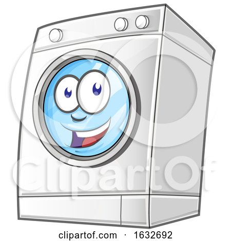 Happy Washing Machine Mascot by Domenico Condello