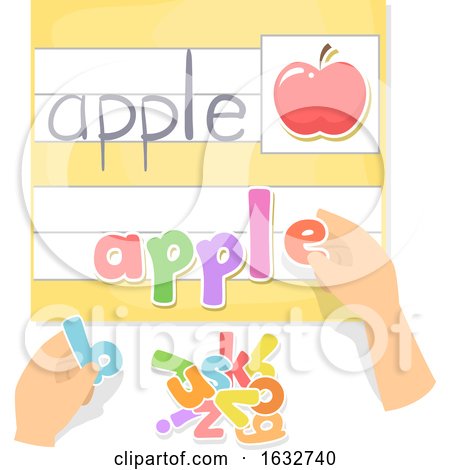 Hands Preschool Movable Letters Activity by BNP Design Studio