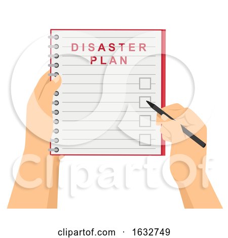 Hands Check Disaster Plan Illustration by BNP Design Studio