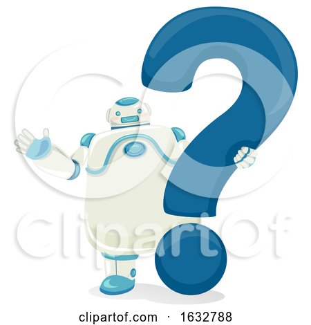 Robot Question Mark Illustration by BNP Design Studio