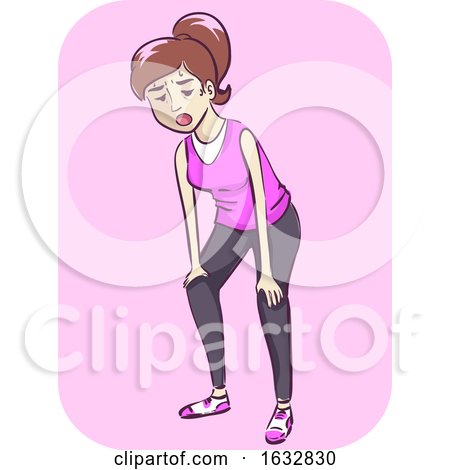 Girl Exercise Intolerance Illustration by BNP Design Studio