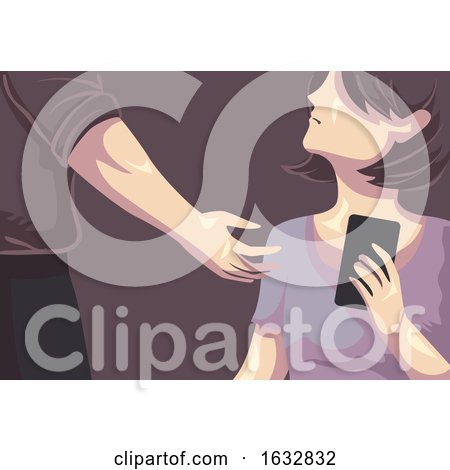 Girl Domestic Abuse Economic Illustration by BNP Design Studio