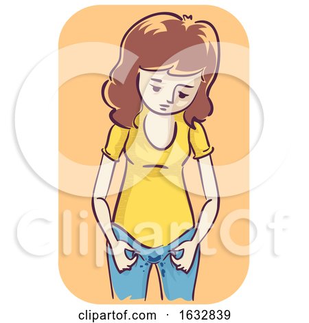 Girl Urine Leakage Illustration by BNP Design Studio