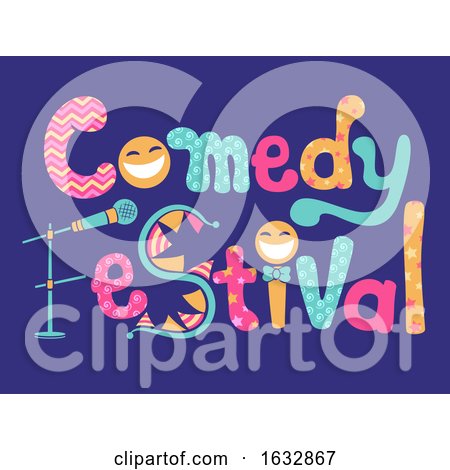 Comedy Festival Lettering Illustration by BNP Design Studio
