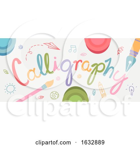 Calligraphy Text Design Illustration by BNP Design Studio
