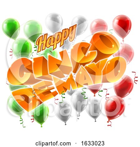 Cinco De Mayo Mexican Holiday Themed Background by AtStockIllustration
