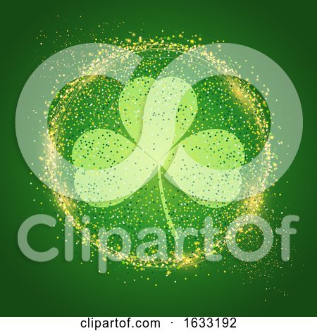 St Patrick's Day Background with Shamrock by KJ Pargeter