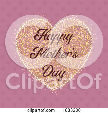 Happy Mother's Day Heart Background by KJ Pargeter