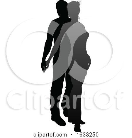 Young Couple People Silhouette by AtStockIllustration