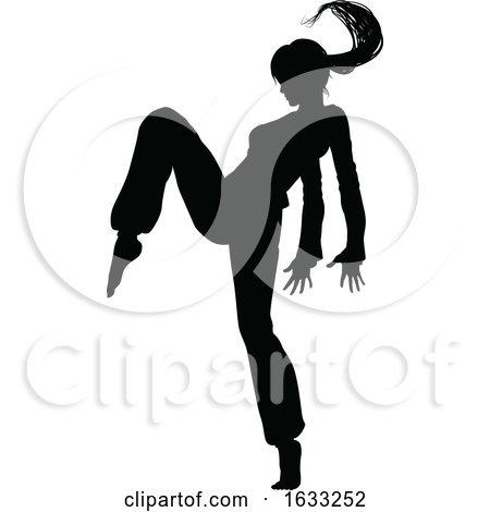 Street Dance Dancer Silhouette by AtStockIllustration